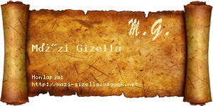 Mázi Gizella névjegykártya